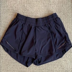 Navy lululemon shorts